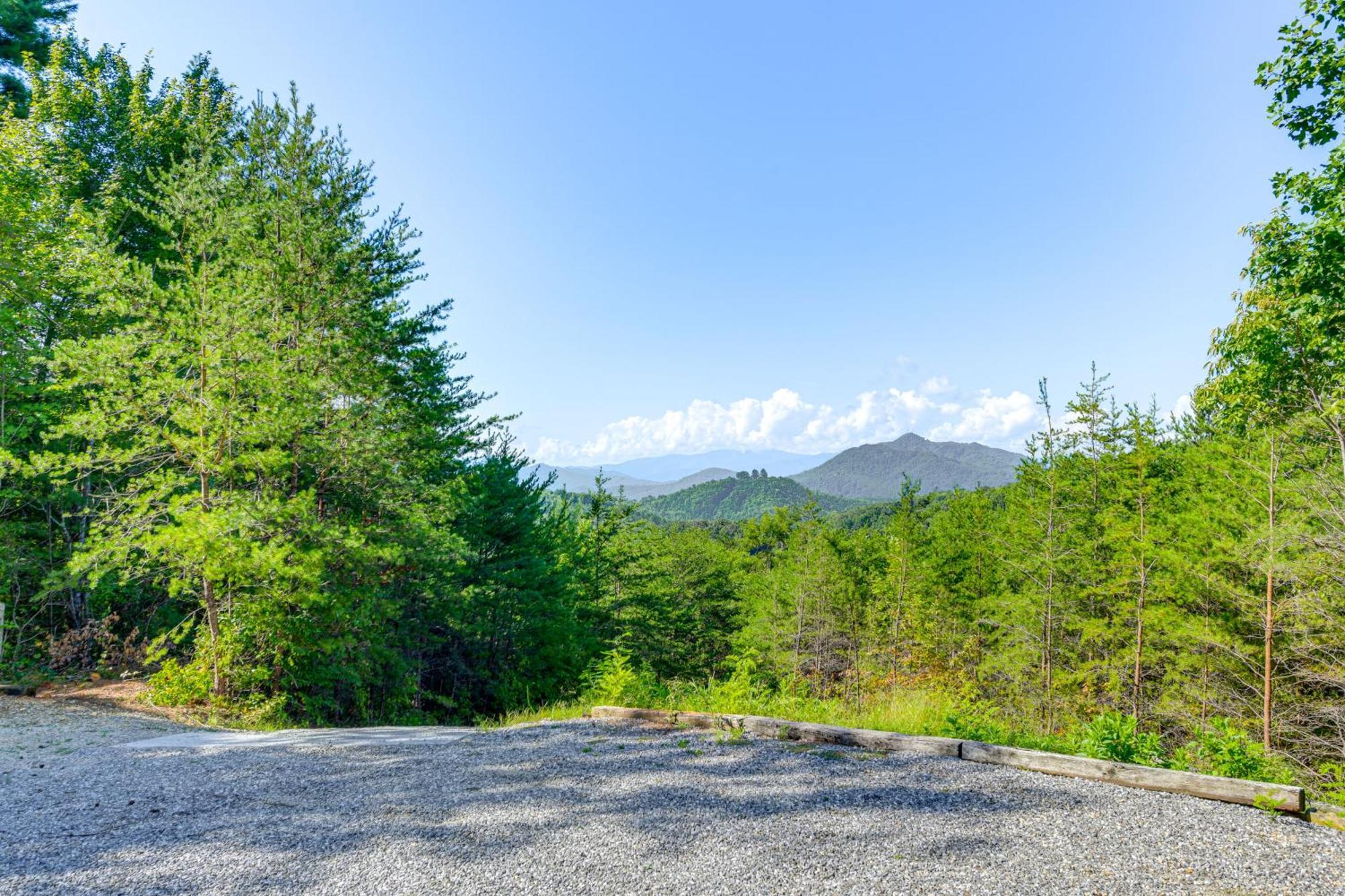 Bryson City Cabin Rental With Views And Hot Tub Exterior foto